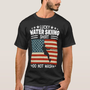 US-Flagge Wasserski 4. Juli Waterski Männer Wasser T-Shirt