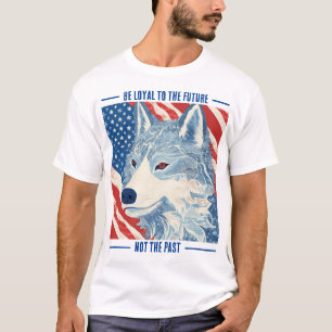 US Flagge Wolf T - Shirt