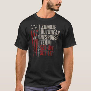 US-Flagge Zombie-Reaktion-Team holt ab T-Shirt