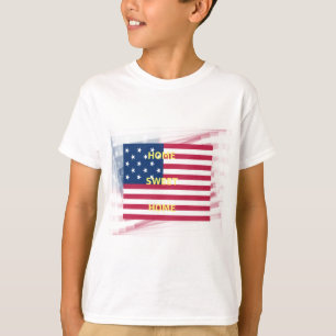 US-Flagge "Zuhause Sweet Zuhause" Art Print T-Shirt
