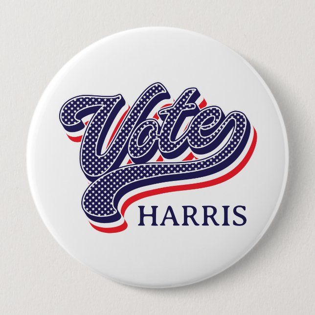 US Flagge zur personalisierten Wahl Button (Vorderseite)
