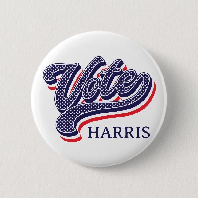 US Flagge zur personalisierten Wahl Button (Vorderseite)