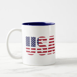 US Flagge Zweifarbige Tasse