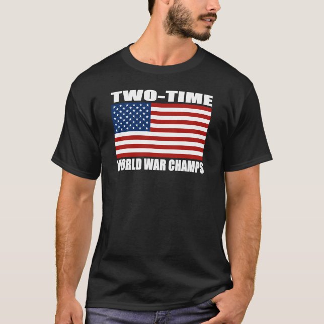 US-Flaggec$zwei-time-Weltkrieg kaut T - Shirts (Vorderseite)