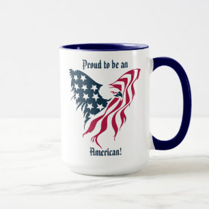 "US-Flaggen-Adler" Individuell anpassbarer Kaffee- Tasse