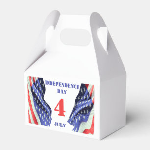 US-Flaggen für den Unabhängigkeitstag, 4. Juli Geschenkschachtel
