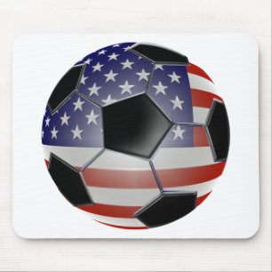 US-Flaggen-Fußball Mousepad
