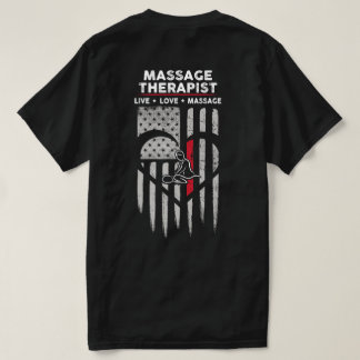US-Flaggen-Massagetherapeut Decal T-Shirt