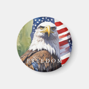 US-Flaggenfreiheit Adler Motivierend Inspiration Magnet