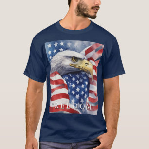 US-Flaggenfreiheit Adler Motivierend Inspiration T-Shirt