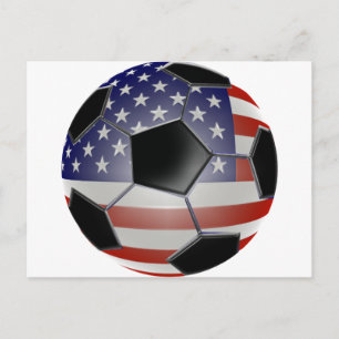 US-Flaggenfußball Postkarte
