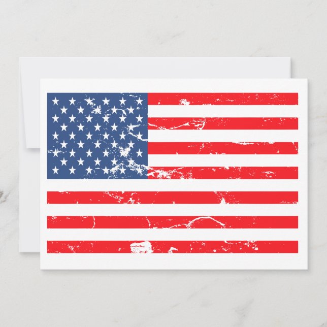 US-Flaggenstaat-Party Invite Einladung (Vorderseite)