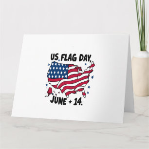 US-Flaggentag Amerikas 250. Geburtstag - US-Flagge Karte