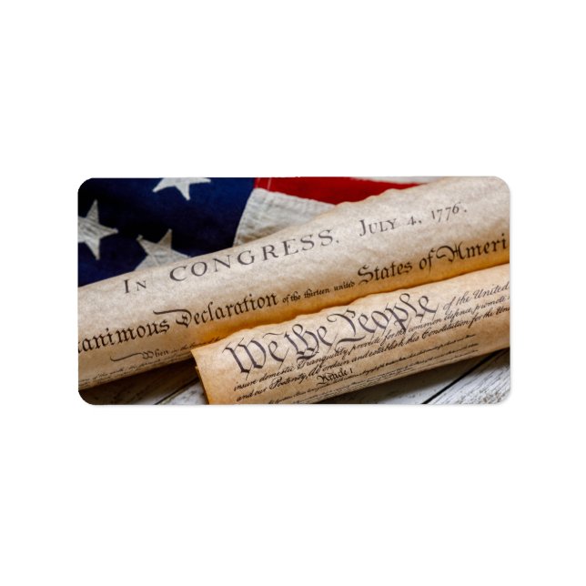 US Founding Documents Adressaufkleber (Vorne)
