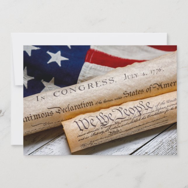 US Founding Documents Einladung (Vorderseite)