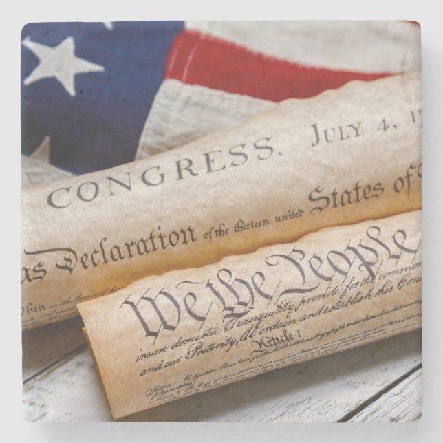 US Founding Documents Steinuntersetzer (Vorderseite)