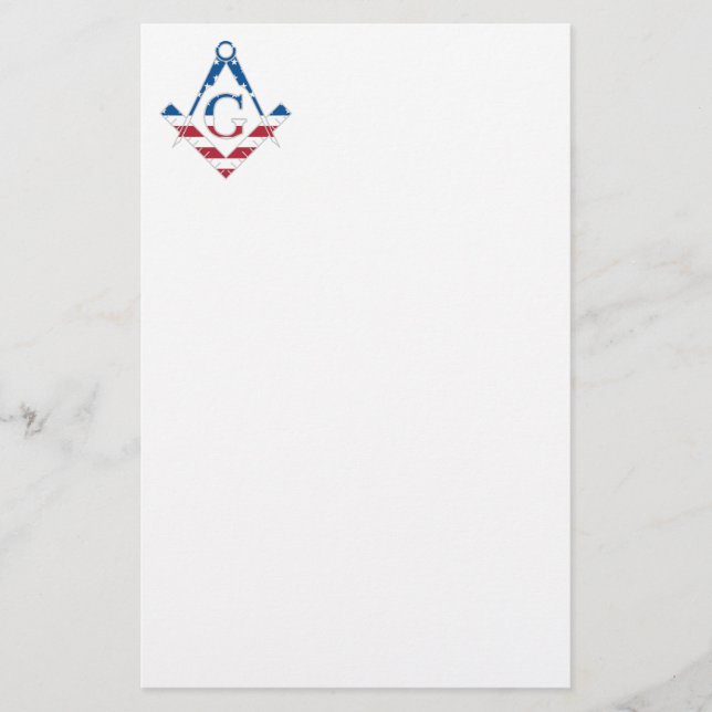 US Freemasonic Symbol Briefpapier (Vorderseite)