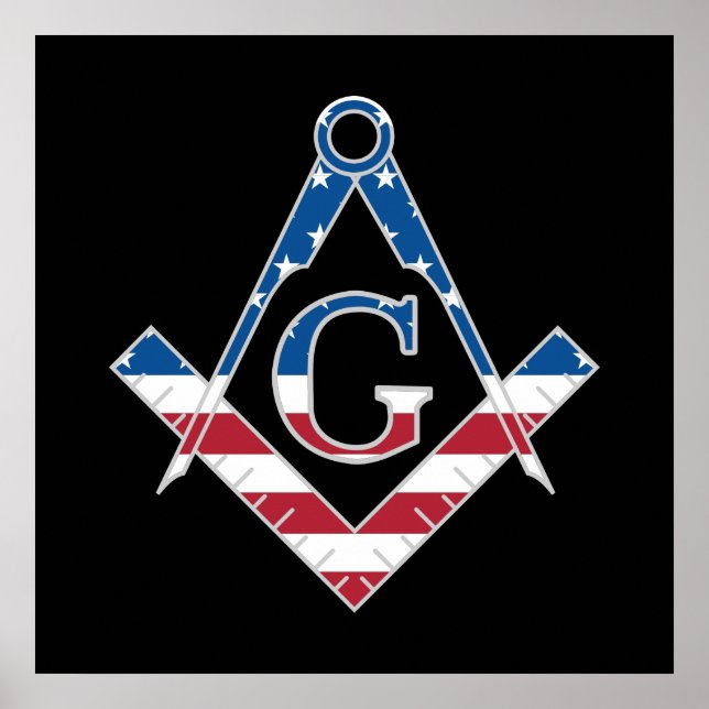 US Freemasonic Symbol Poster (Vorne)