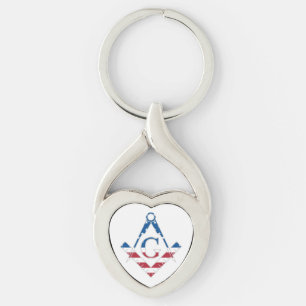 US Freemasonic Symbol Schlüsselanhänger
