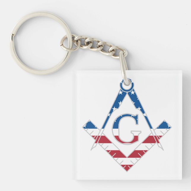 US Freemasonic Symbol Schlüsselanhänger (Vorderseite)