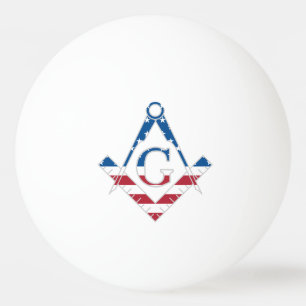 US Freemasonic Symbol Tischtennisball