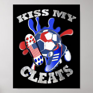 US Funny Quote & amp; Fußballgrafik-Design amerika Poster