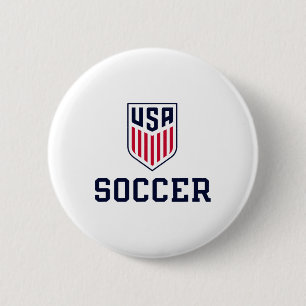 US-Fußball-Ikone Weiß US-amerikanische Nationalman Button