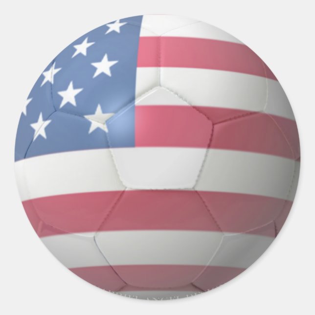 US-Fußball Runder Aufkleber (Vorderseite)