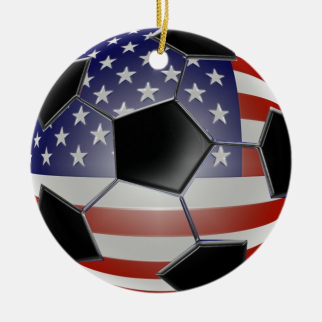 US-Fußball-Verzierung Keramik Ornament (Vorne)
