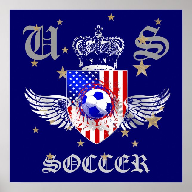 US-Fußball-Wappenjacke 2012 2014 USA Sport Poster (Vorne)