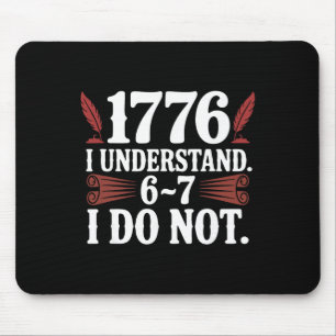 Us Geschichte 67 Lehrer 1776 250. Jubiläum Sechs S Mousepad