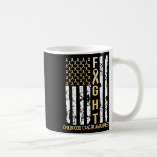 US Gold Flag Kinderkrebsbewusstsein Monat Septembe Kaffeetasse