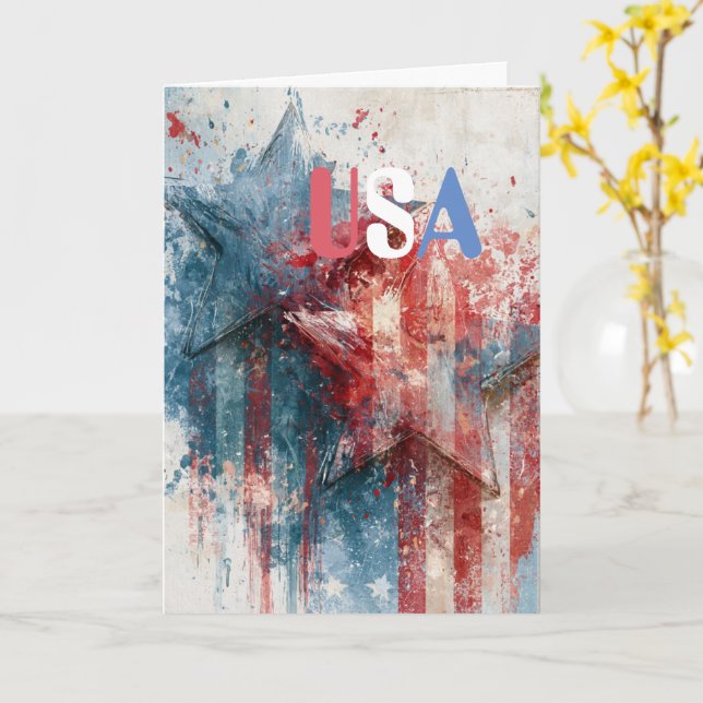 US-Grußkarte Karte (Gelbe Blume)