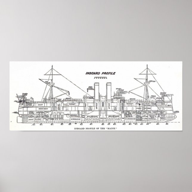 US-Hauptprofil Poster (Vorne)