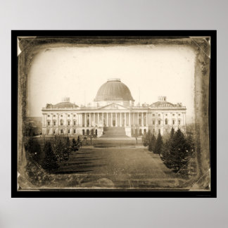 US-Hauptstadt DC Daguerreotyp 1846 Poster