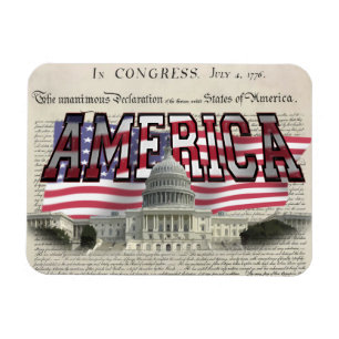US-Hauptstadt Flag Flexable Magnet