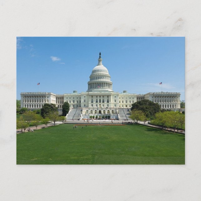 US-Hauptstadt-Gebäude Postkarte (Vorderseite)