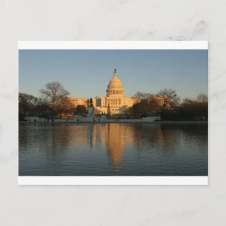 US-Hauptstadt Gebäude Sunset Postkarte