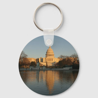 US-Hauptstadt Gebäude Sunset Schlüsselanhänger