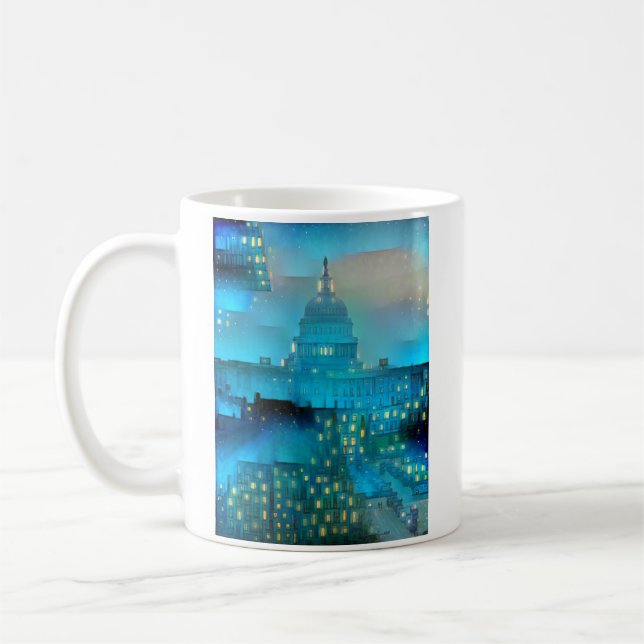US-Hauptstadt im Licht Kaffeetasse (Links)