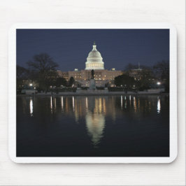 US-Hauptstadts-Gebäude-Nacht Mousepad