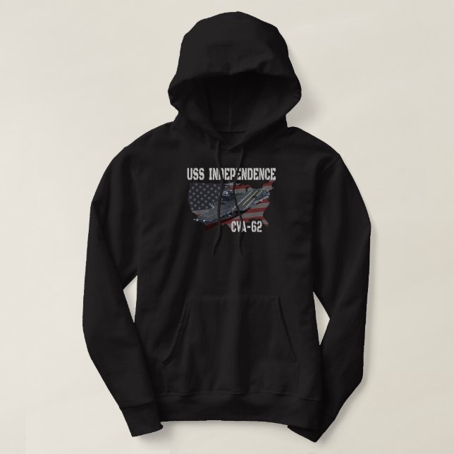 US Independence CVA-62 Flugzeugträger Hoodie (Design vorne)