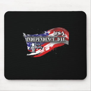 US Independence Day 4. Juli Amerikanische Flagge f Mousepad
