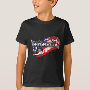 US Independence Day 4. Juli Amerikanische Flagge f T-Shirt