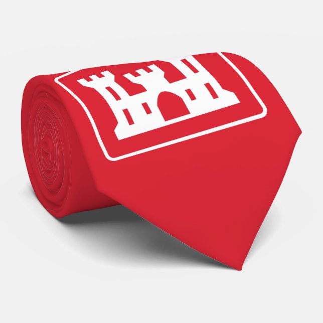 US-Ingenieurkorps DOD Military Krawatte (Gerollt)