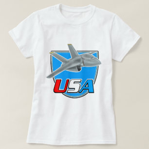 US Jet Flugzeug Logo T-Shirt