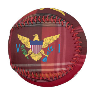 US Jungferninseln Flagge St. Thomas USVI Madras  Baseball