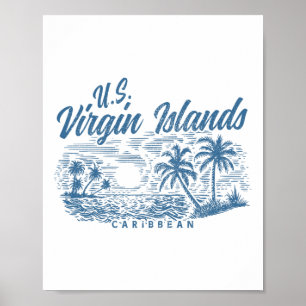 Us Jungferninseln Pride Beach Urlaub Usvi Vintag Poster