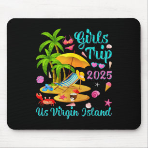 Us Jungferninseln Sommerurlaub Mädchen Reise 2025 Mousepad