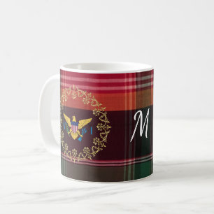 US Jungferninseln St. Croix USVI Madras Custom Kaffeetasse